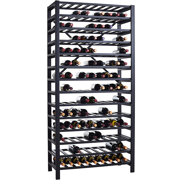 Free Standing Metal Wine Rack 126 Bottle Wine Enthusiast