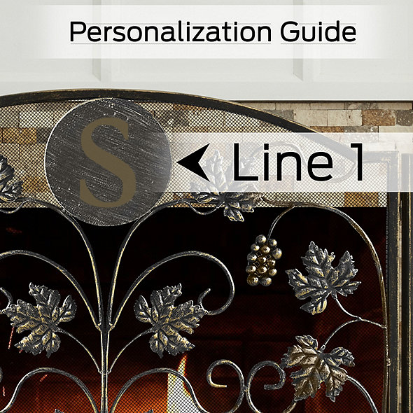 Personalized Grapevine Fireplace Screen Wine Enthusiast