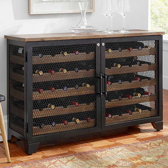 Corsica Wine Storage Locker Credenza Wine Enthusiast