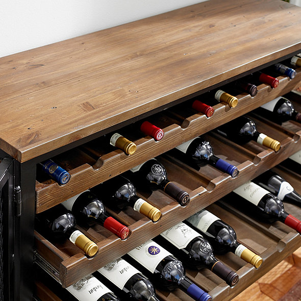 Corsica Wine Storage Locker Credenza Wine Enthusiast