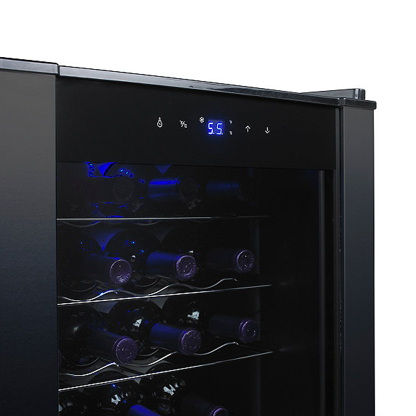 20Bottle Evolution Series Wine Refrigerator (Black Stainless Steel