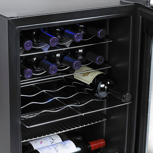 20Bottle Evolution Series Wine Refrigerator (Black Stainless Steel