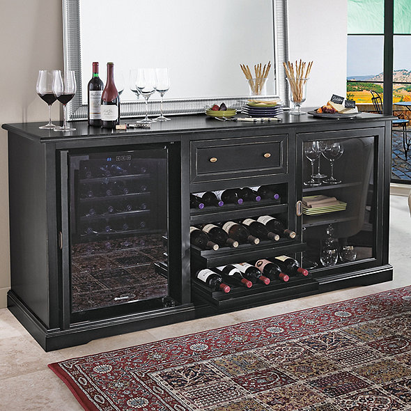 Siena Wine Credenza Nero Wine Enthusiast