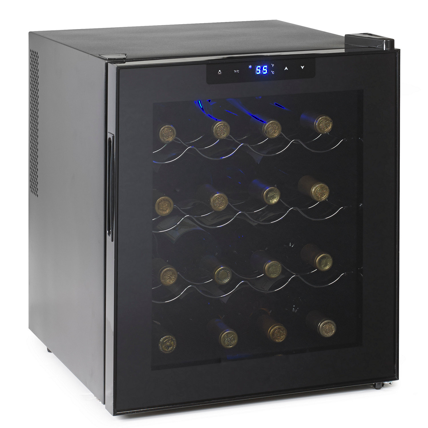 Wine Enthusiast Silent 16 Bottle Touchscreen Refrigerator Touchscreen Wine Refrigerator Preparing Zoom