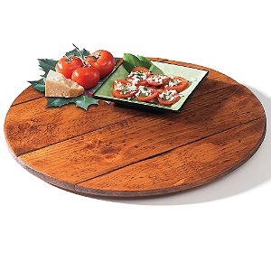 Wine Barrel Lazy Susan Wine Enthusiast   17399 