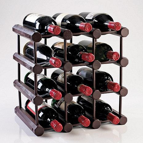 Modular 12 Bottle Wine Rack (Mahogany) - Wine Enthusiast