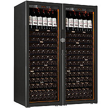 201 Bottle Wine Refrigerators Storage Eurocave Revelation Double L Wine Cellar With Display Presentation Shelf