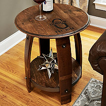 Wine Barrel Furniture Enthusiast Wine Barrel End Table