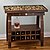 Collector's Display Top Coffee Table with Barrel Stave Legs - Wine ...